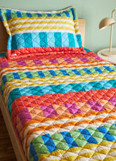 Jogo de Colcha Elástico Infantil - Colcha de Retalhos